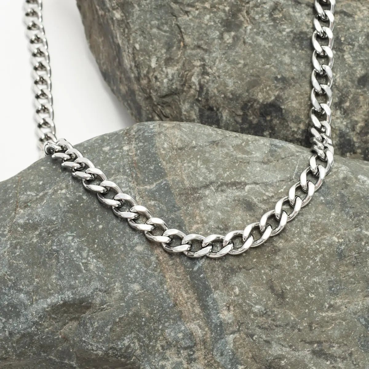 Linked Curb Chain in Stainless Steel - Starfish Project