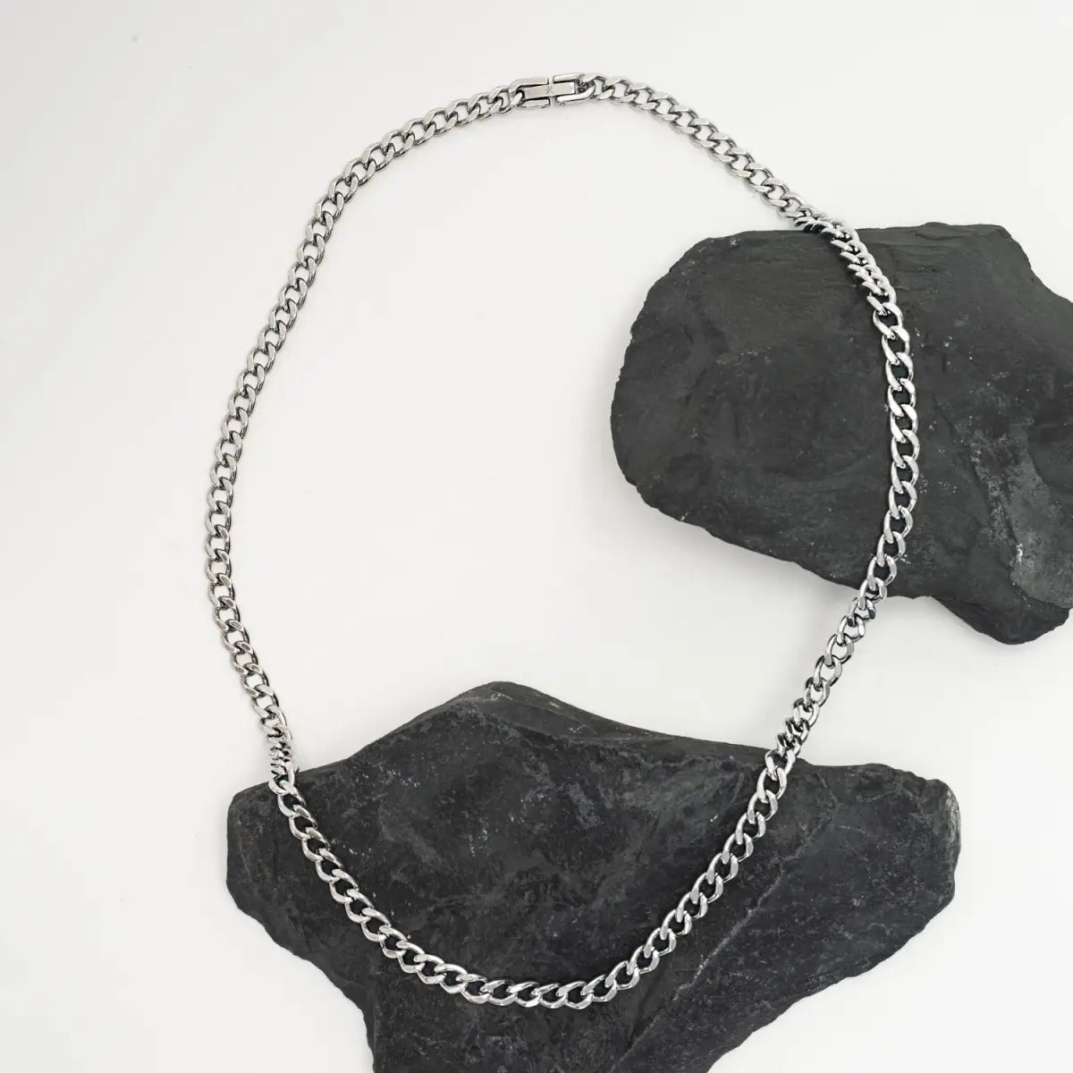 Linked Curb Chain in Stainless Steel - Starfish Project