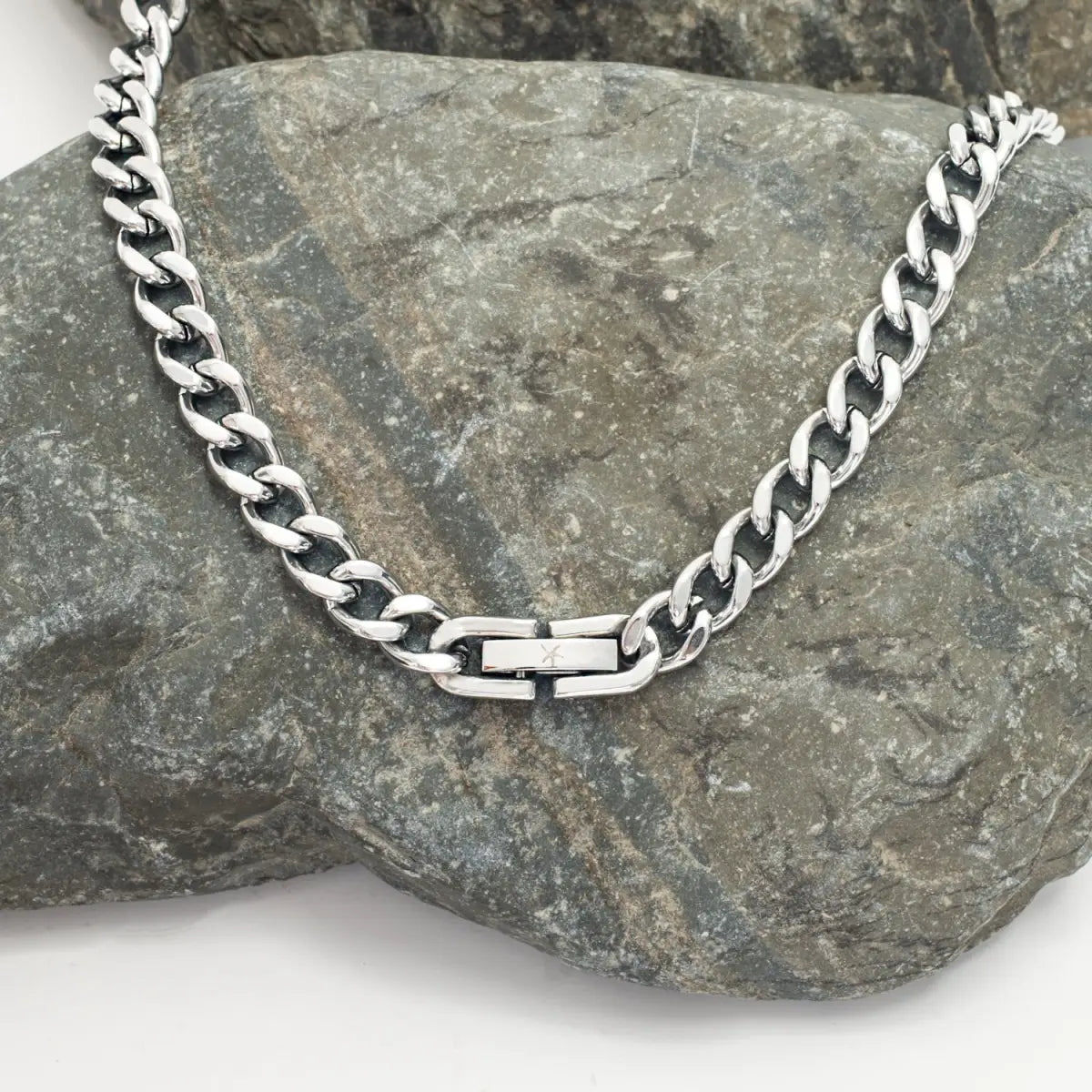 Linked Curb Chain in Stainless Steel - Starfish Project
