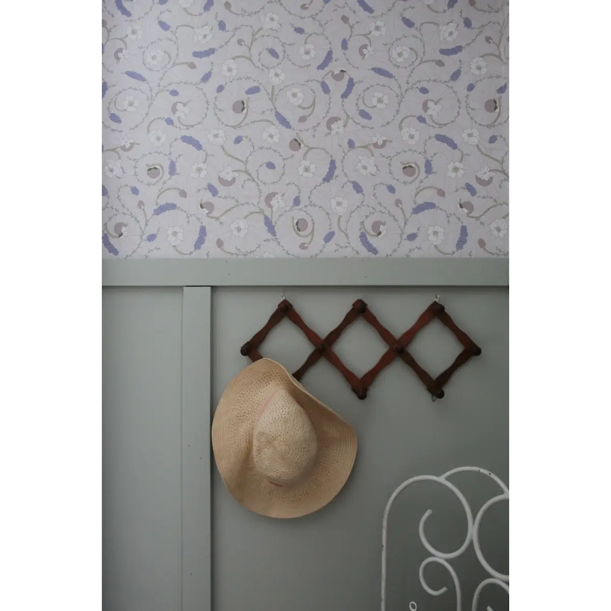 Linnea Wallpaper - Swirling Flowers - by Grateful Artsy Soul - Loomwell Home Goods