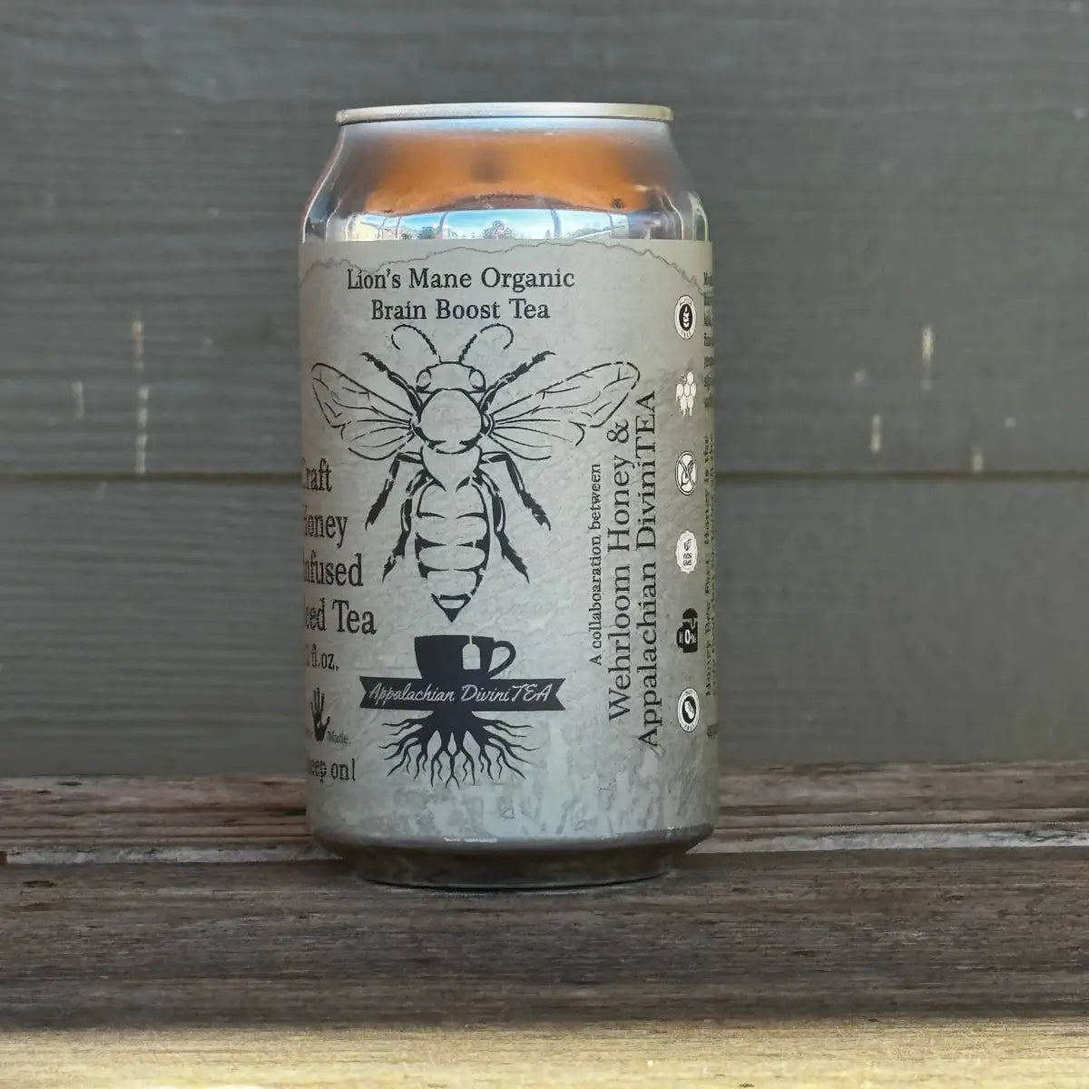 Organic Iced Tea with Honey - Lion’s Mane - Brain Boost - Wehrloom Honey
