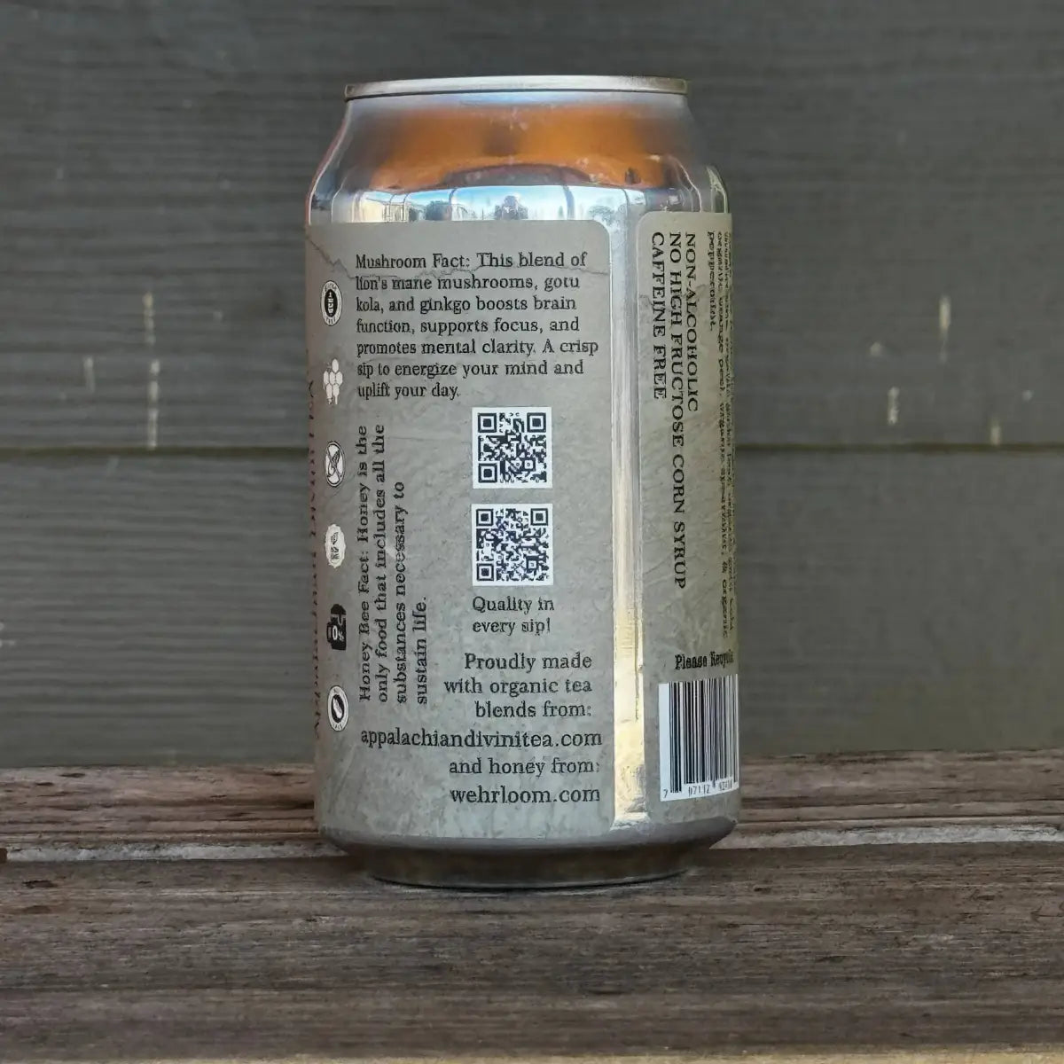 Organic Iced Tea with Honey - Lion’s Mane - Brain Boost - Wehrloom Honey