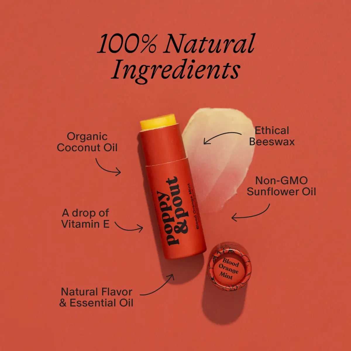 Lip Balm - Blood Orange Mint - Poppy & Pout