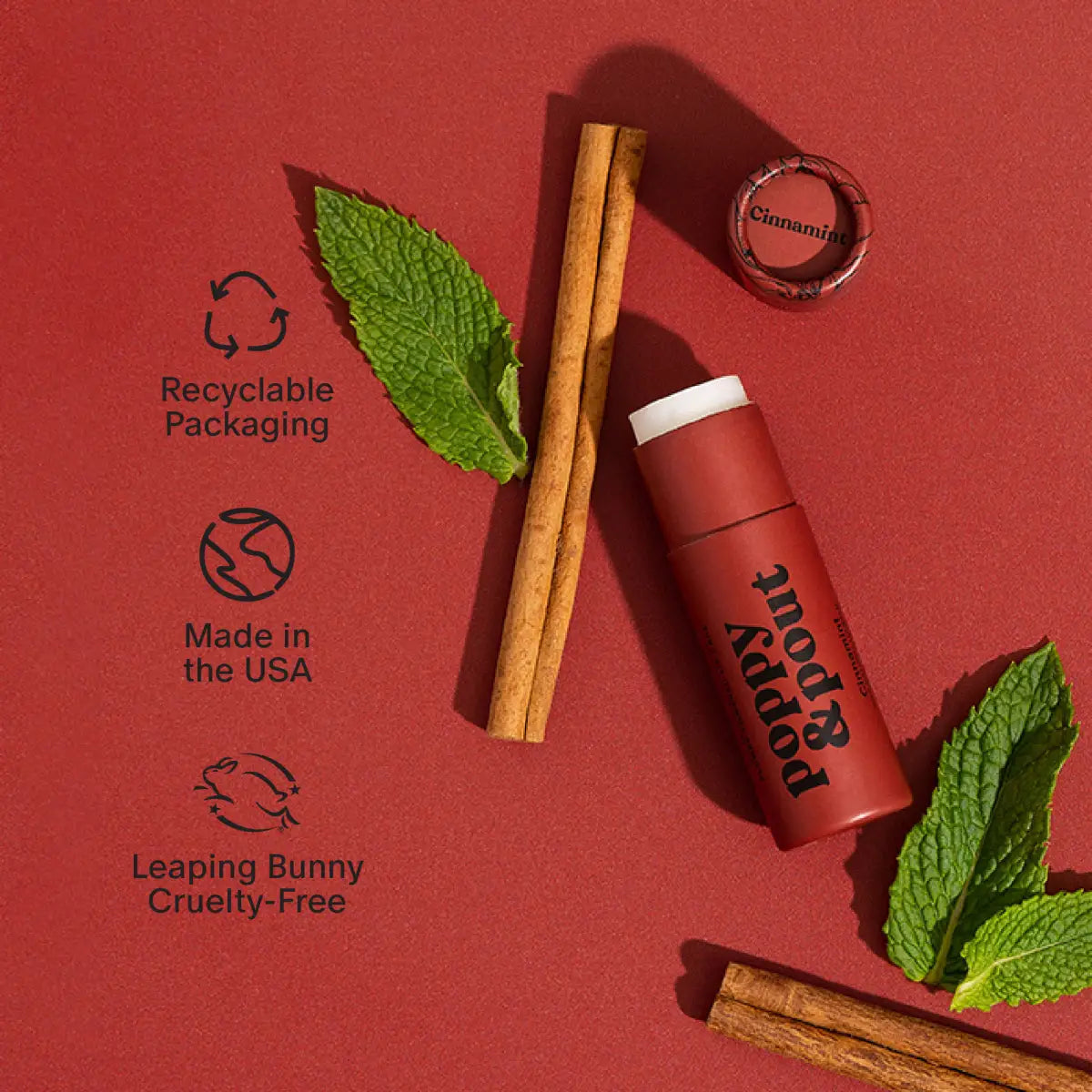 Lip Balm - Cinnamint - Poppy & Pout