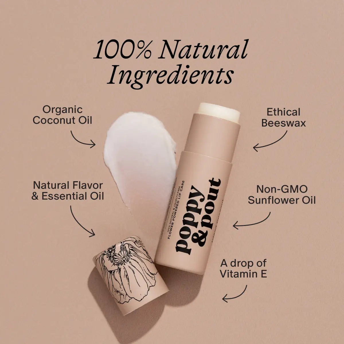 Lip Balm - Island Coconut - Poppy & Pout