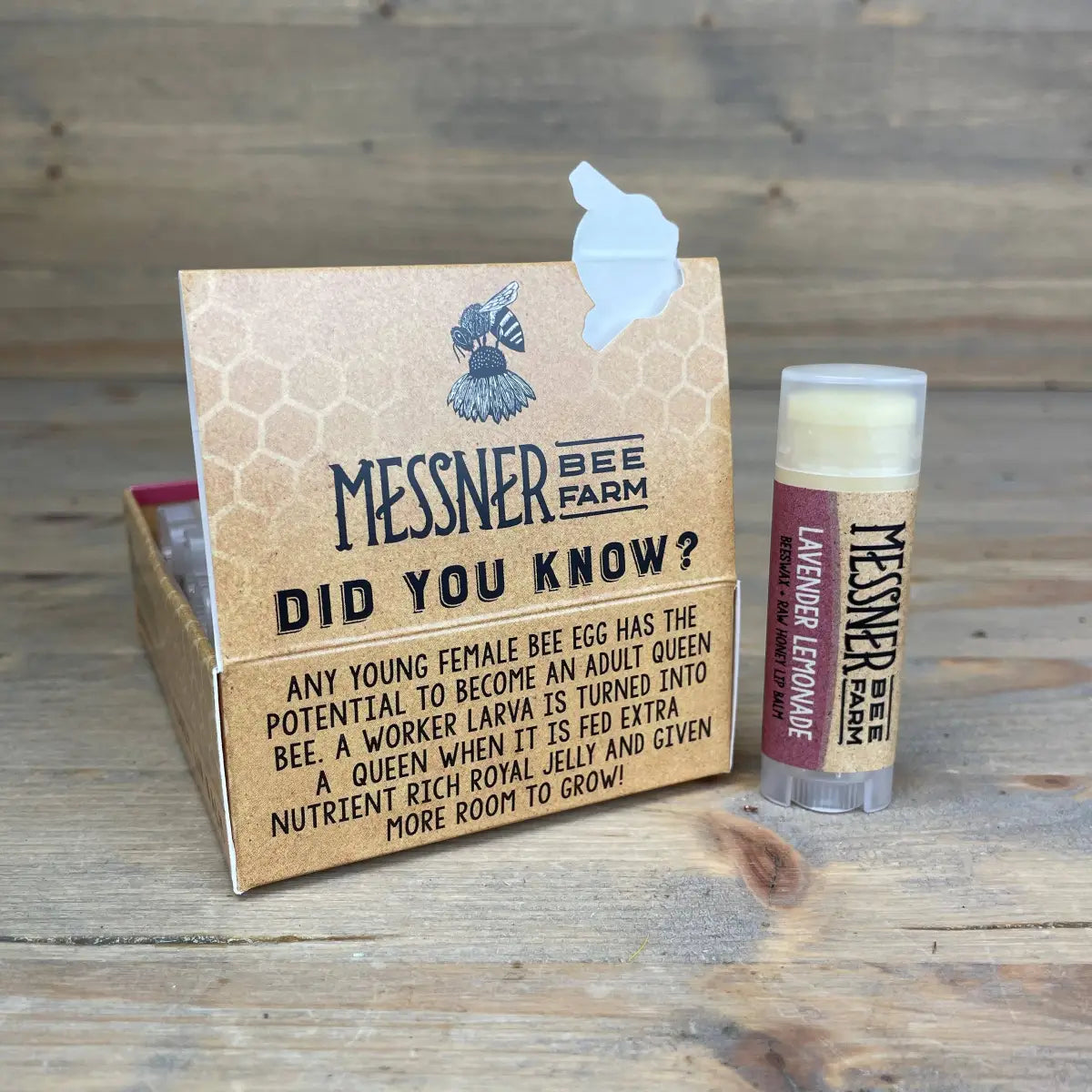 Lip Balm - Lavender Lemonade - Handmade with Beeswax - Messner Bee Farm