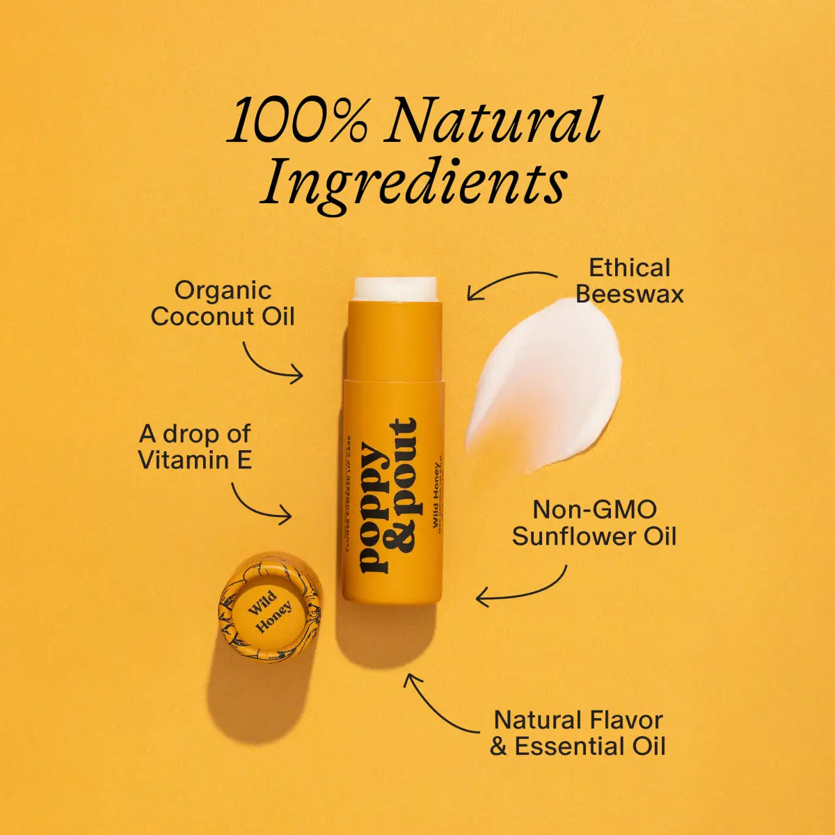 Lip Balm - Wild Honey - Poppy & Pout