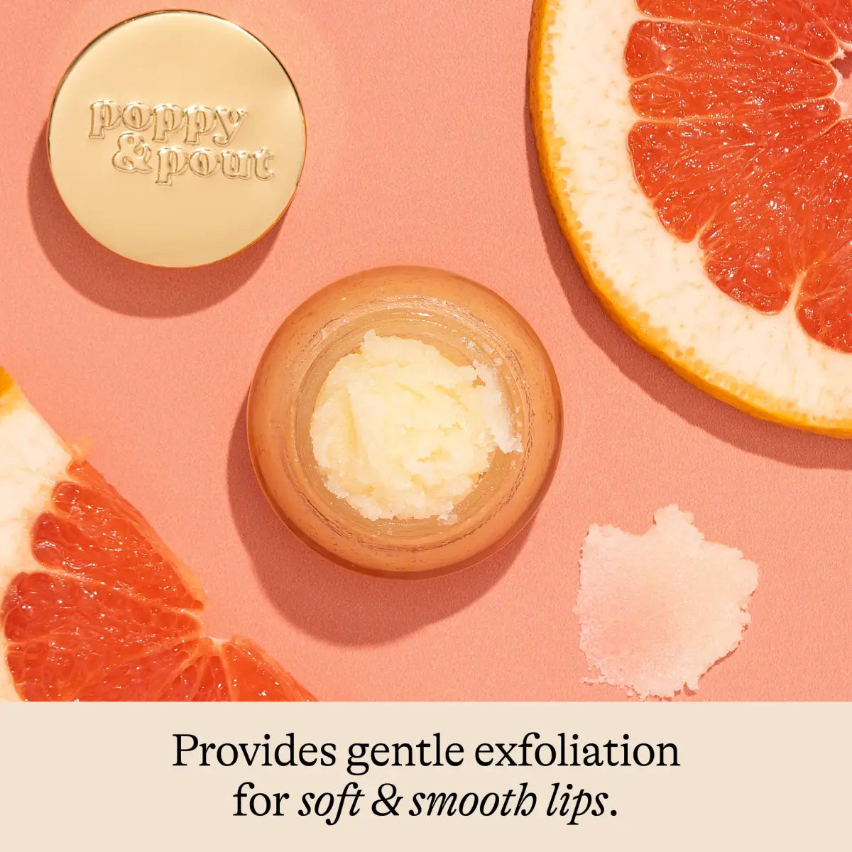 Lip Scrub - Pink Grapefruit - Poppy & Pout