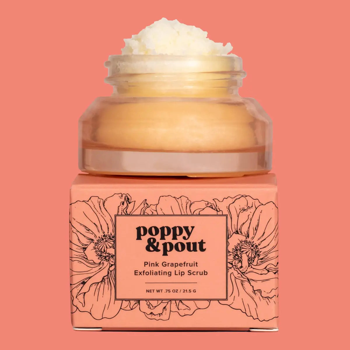 Lip Scrub - Pink Grapefruit - Poppy & Pout