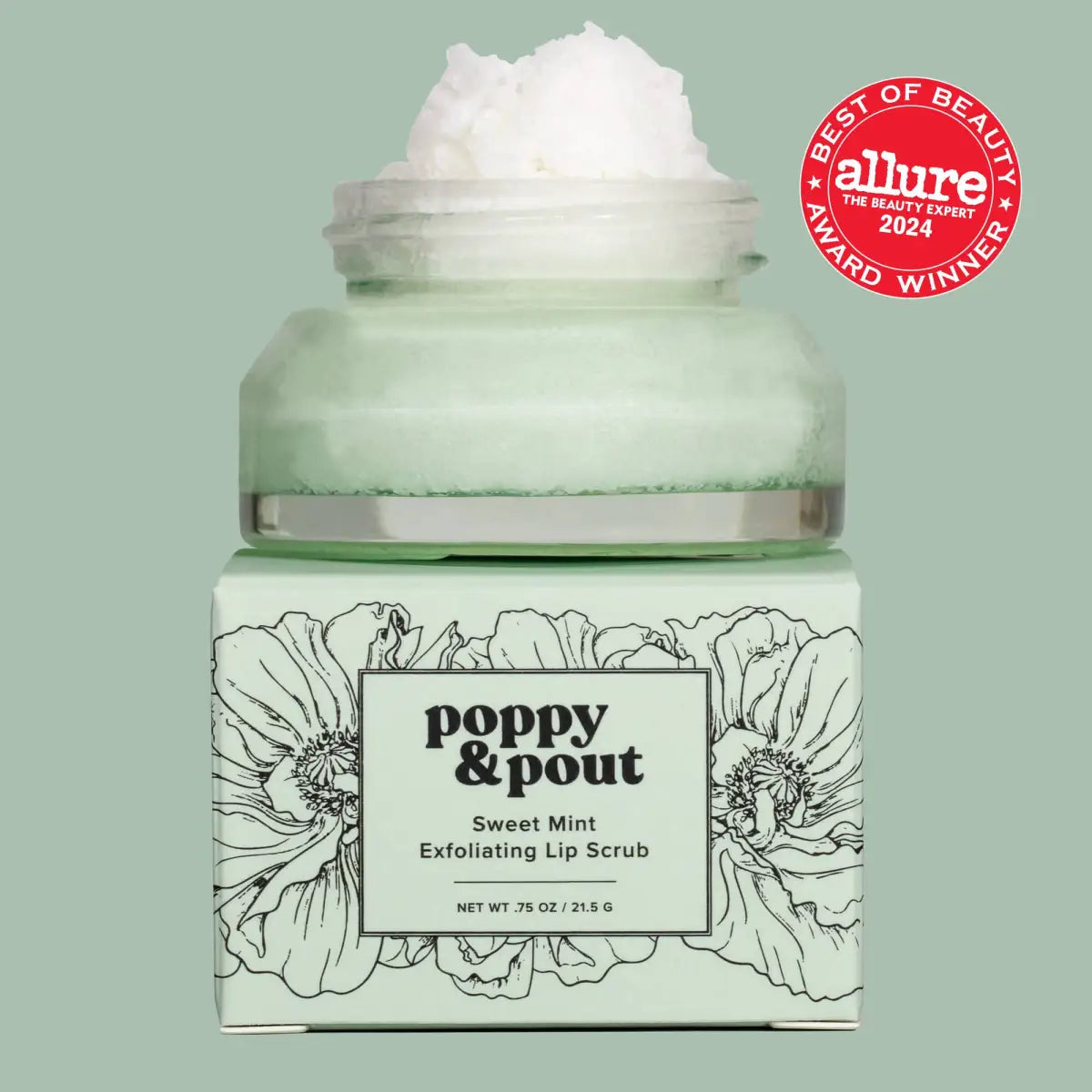 Lip Scrub - Sweet Mint - Poppy & Pout
