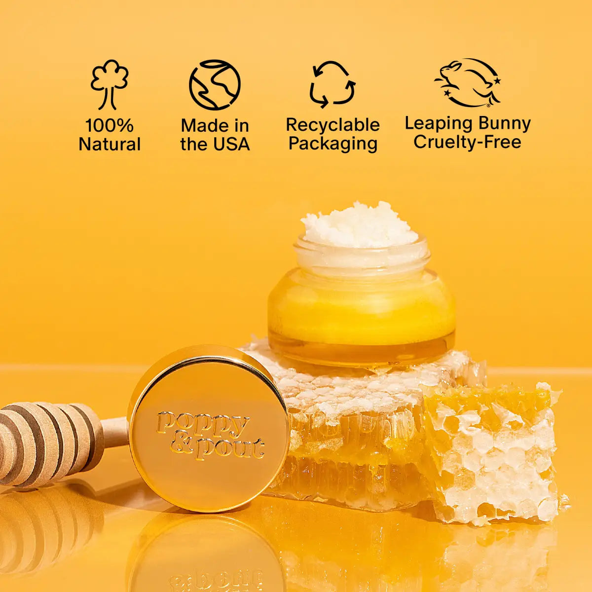 Lip Scrub - Wild Honey - Poppy & Pout