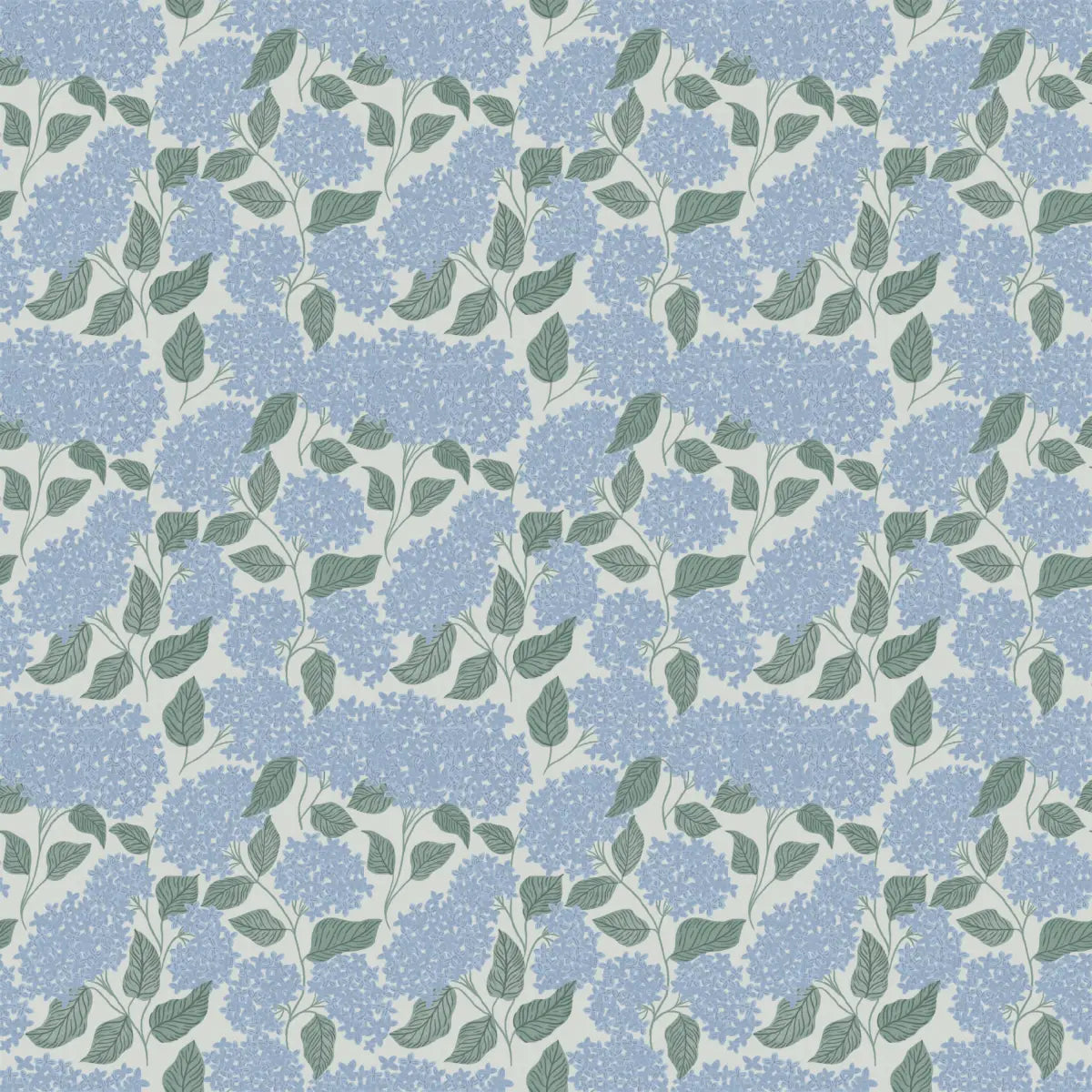 Lisette Wallpaper - Hydrangea - by Ashton Elizabeth - Sample 1 foot by 1 foot / Green - Loomwell Home Goods