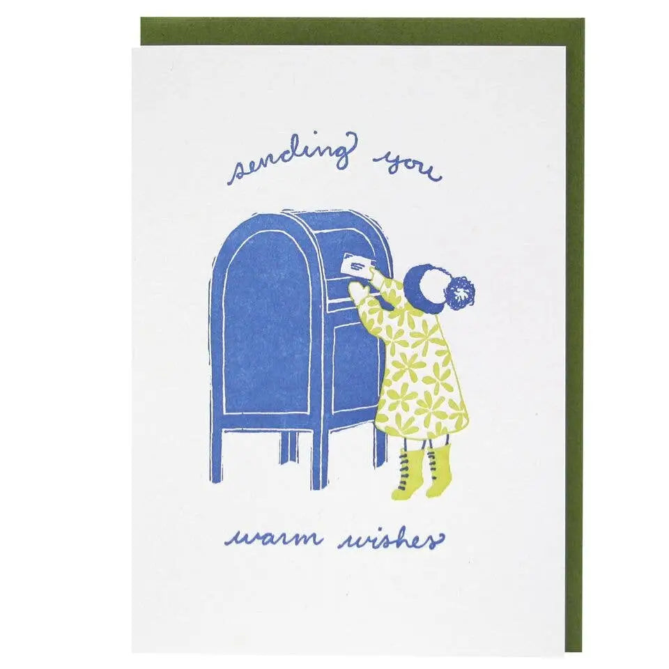 Holiday Card - Little Letter Writer - Smudge Ink