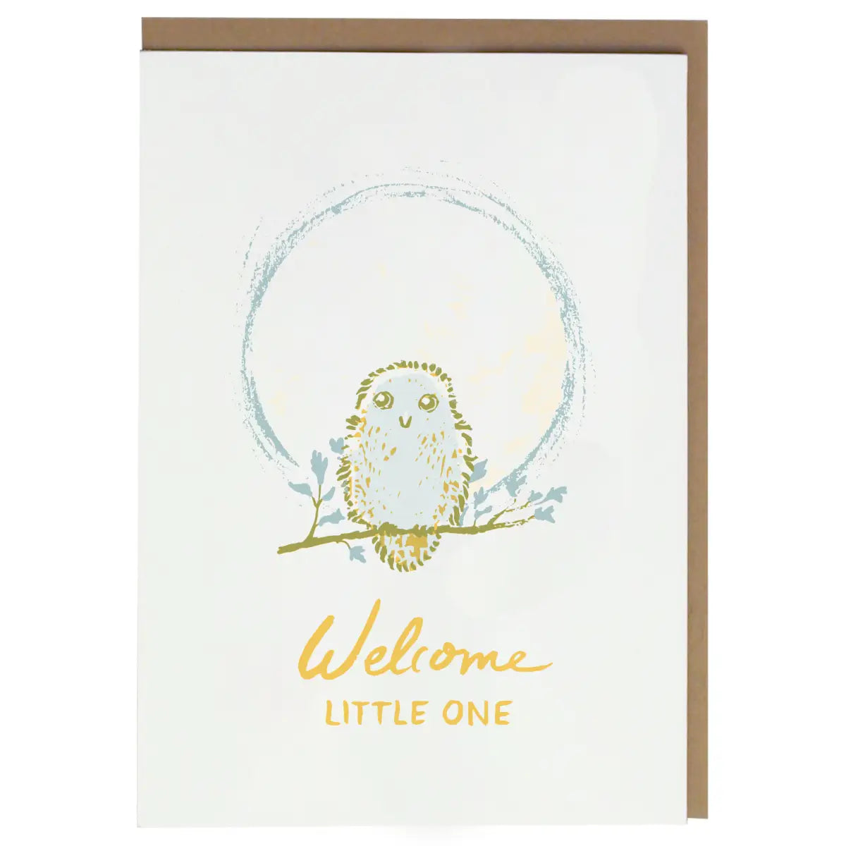Baby Shower Card - Little Owl - Smudge Ink