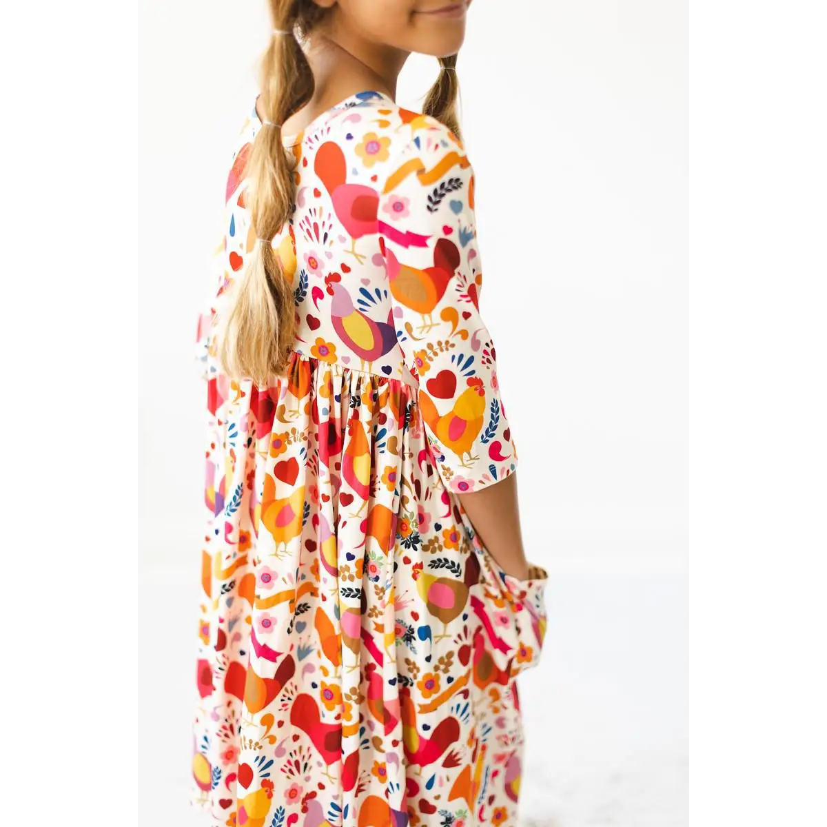 Pocket Twirl Dress - Little Red Hen - Mila & Rose ®