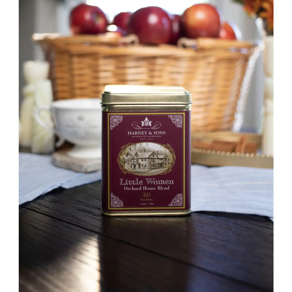 Little Women Orchard House Blend Tin of 20 Sachets - Sachets / Tin of 20 Sachets - Harney & Sons Fine Teas