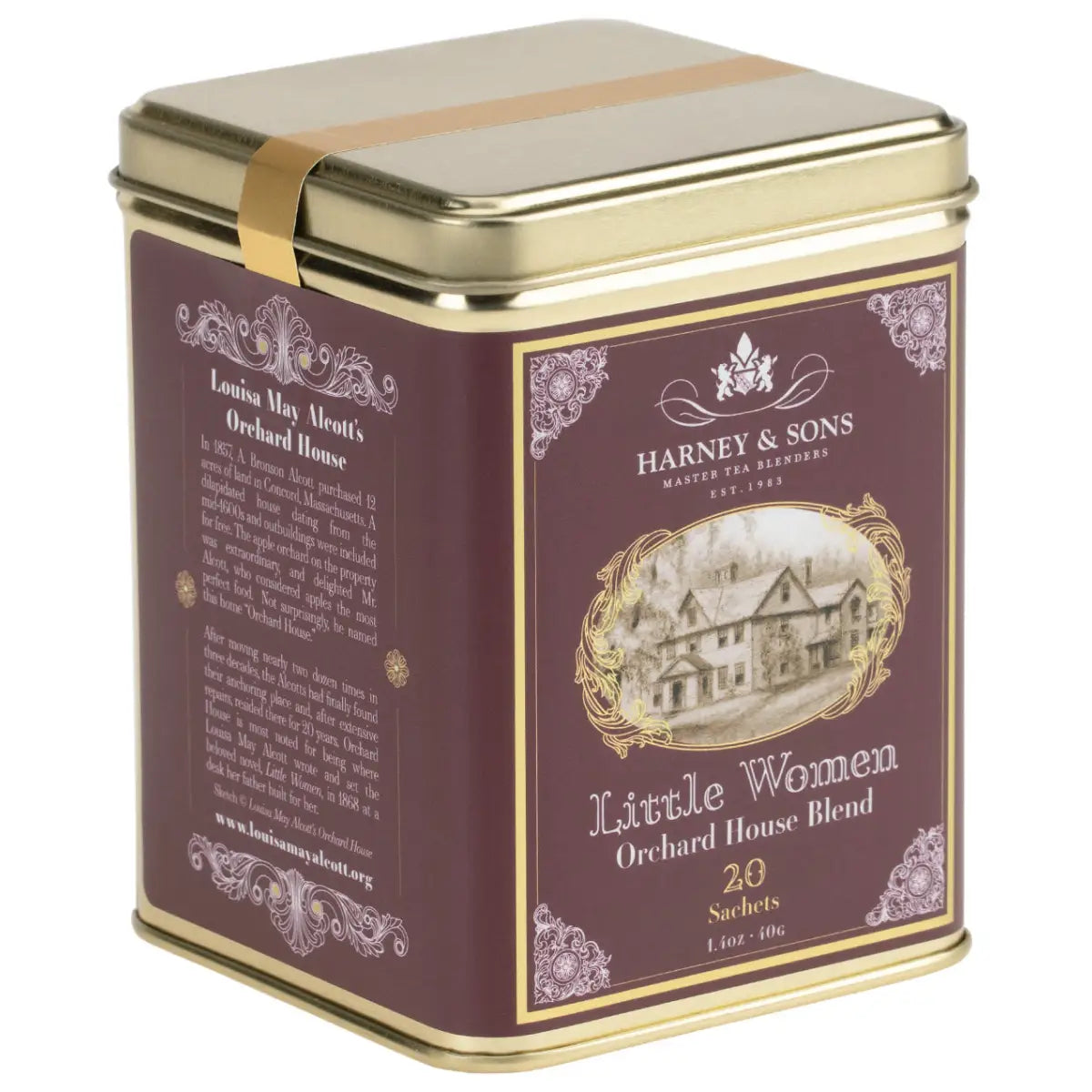 Little Women Orchard House Blend Tin of 20 Sachets - Sachets / Tin of 20 Sachets - Harney & Sons Fine Teas