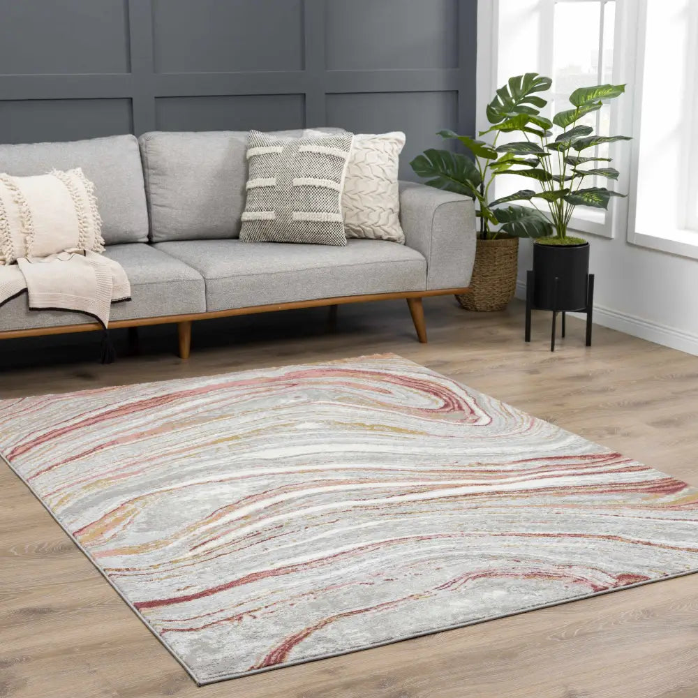 Live Marble Pink Area Rug - Boutique Rugs