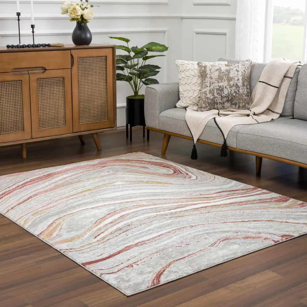 Live Marble Pink Area Rug - Boutique Rugs