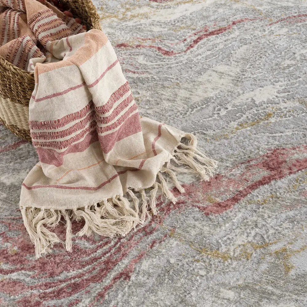 Lively Marble Pink Area Rug - Boutique Rugs