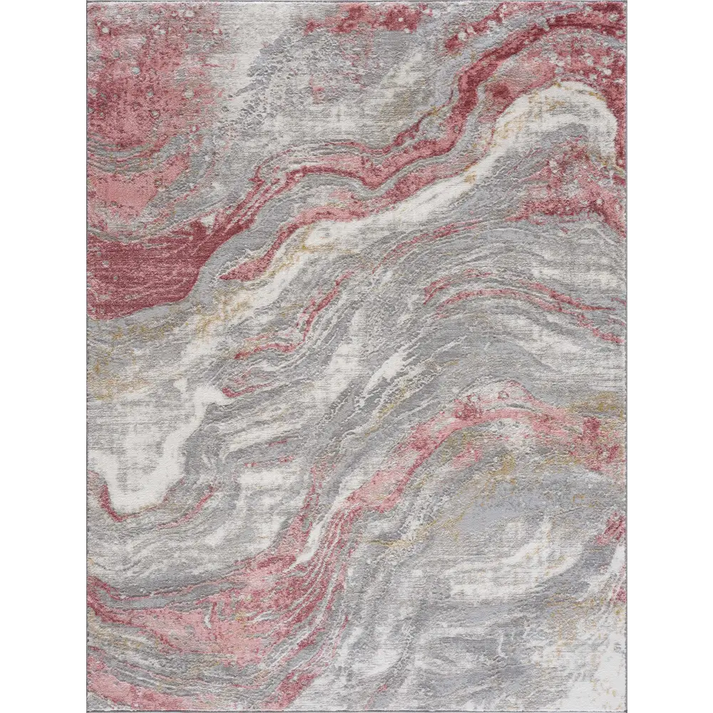 Lively Marble Pink Area Rug - Boutique Rugs