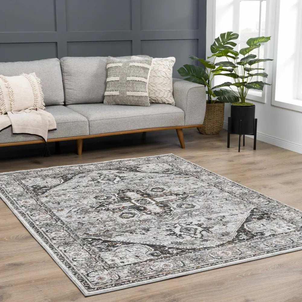 Liverpool Dark Gray Area Rug - Clearance - Boutique Rugs