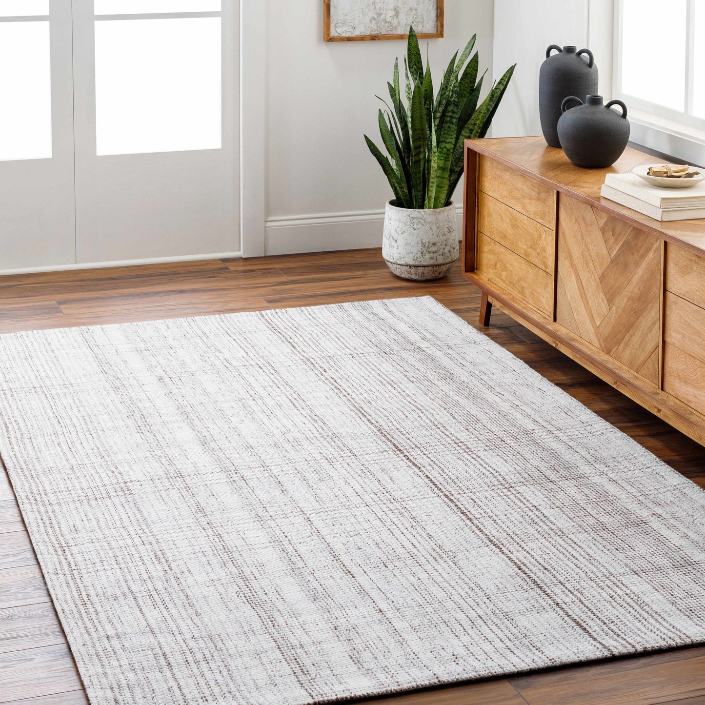 Linen Look Neutral Area Rug - Boutique Rugs