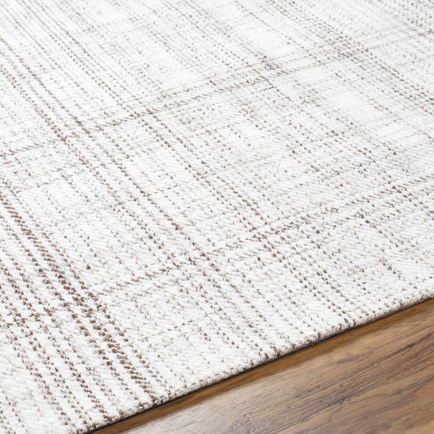 Linen Look Neutral Area Rug - 5’ x 7’6’’ Rectangle - Boutique Rugs
