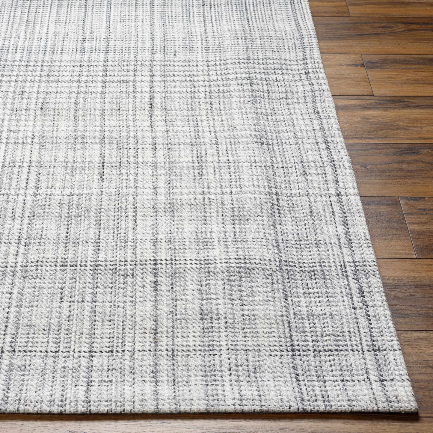 Gray Woven Textured Area Rug - Boutique Rugs