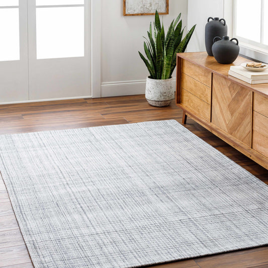 Gray Woven Textured Area Rug - Boutique Rugs