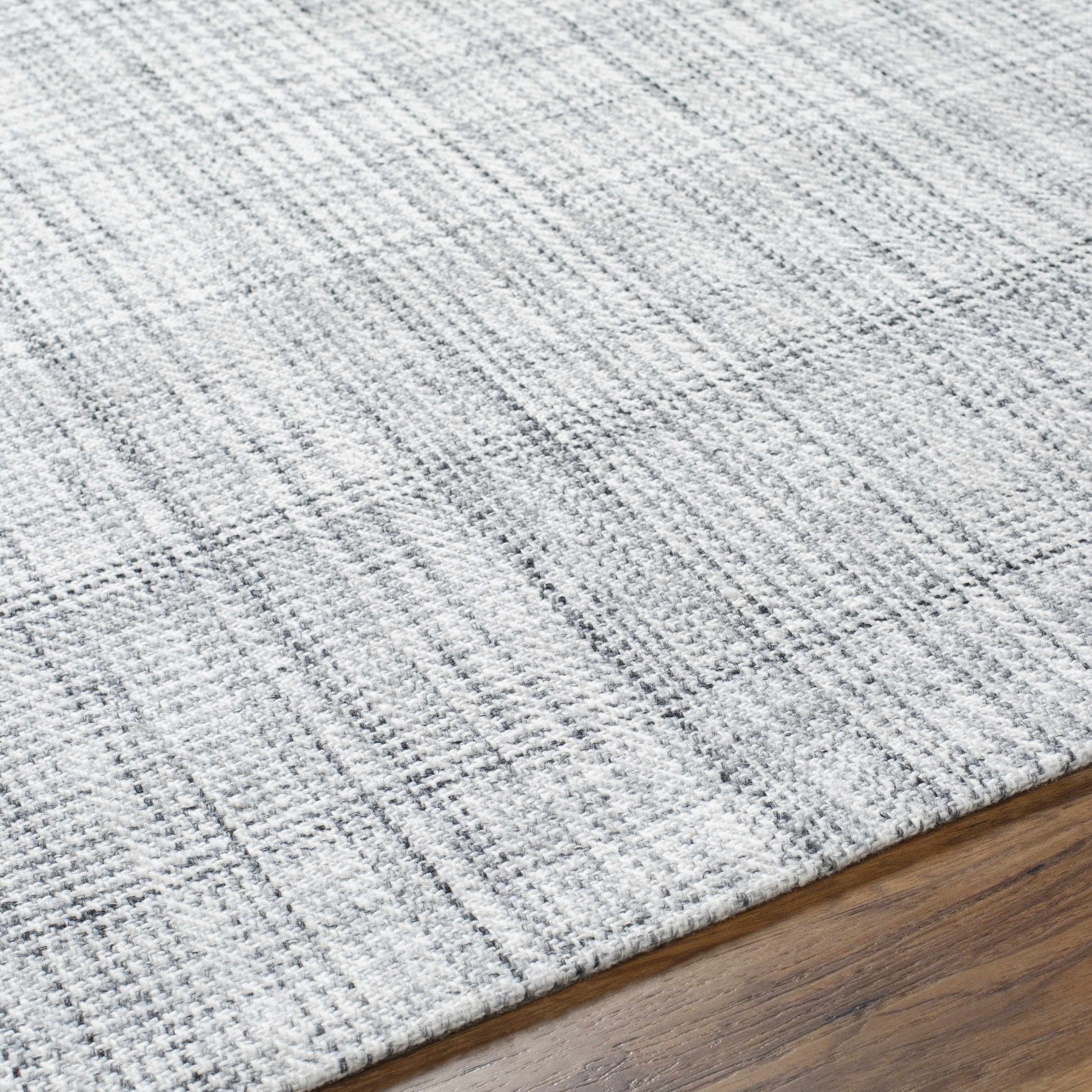 Gray Woven Textured Area Rug - 2’ x 3’ Rectangle - Boutique Rugs