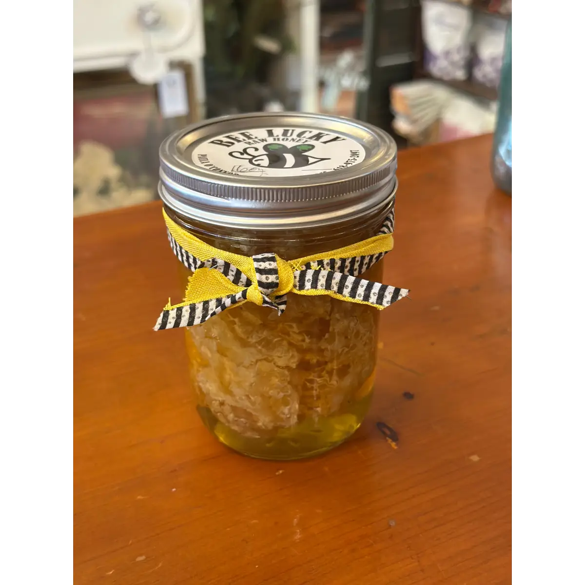 Local Honey with Comb - Raw Honeycomb - Illinois - Bee Lucky Honey