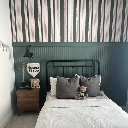 Lodge Wallpaper - Hand Drawn Stripes - by Cassandra Zaniboni - Loomwell Home Goods
