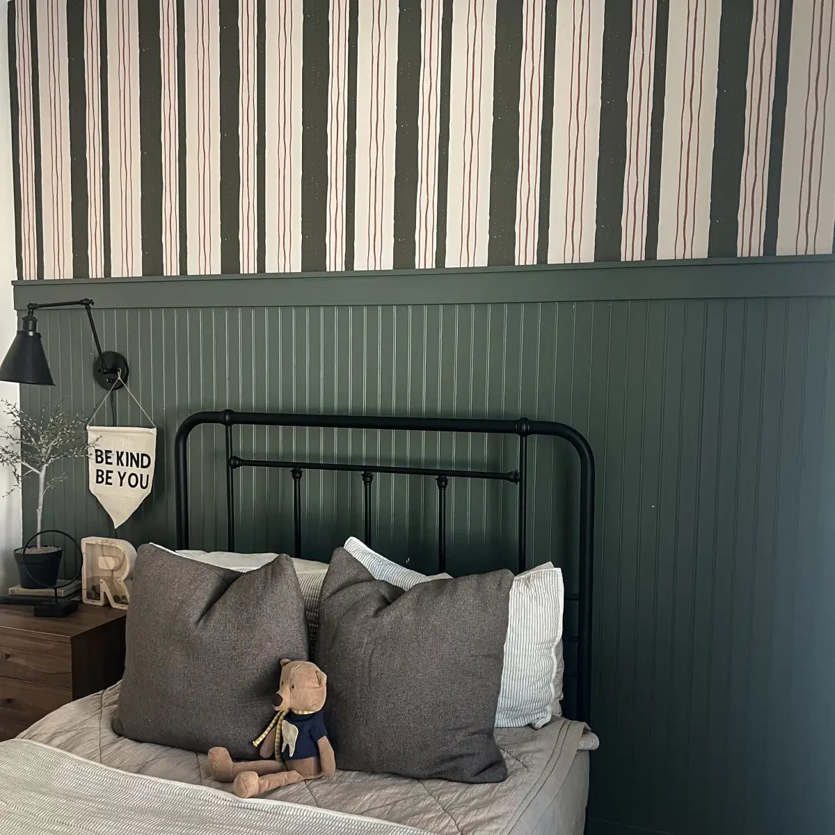 Lodge Wallpaper - Hand Drawn Stripes - by Cassandra Zaniboni - Loomwell Home Goods
