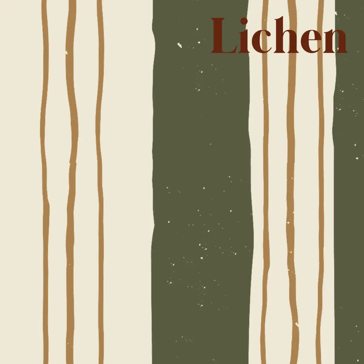 Lodge Wallpaper - Hand Drawn Stripes - by Cassandra Zaniboni - Sample 1 foot by 1 foot / Lichen - Loomwell Home Goods