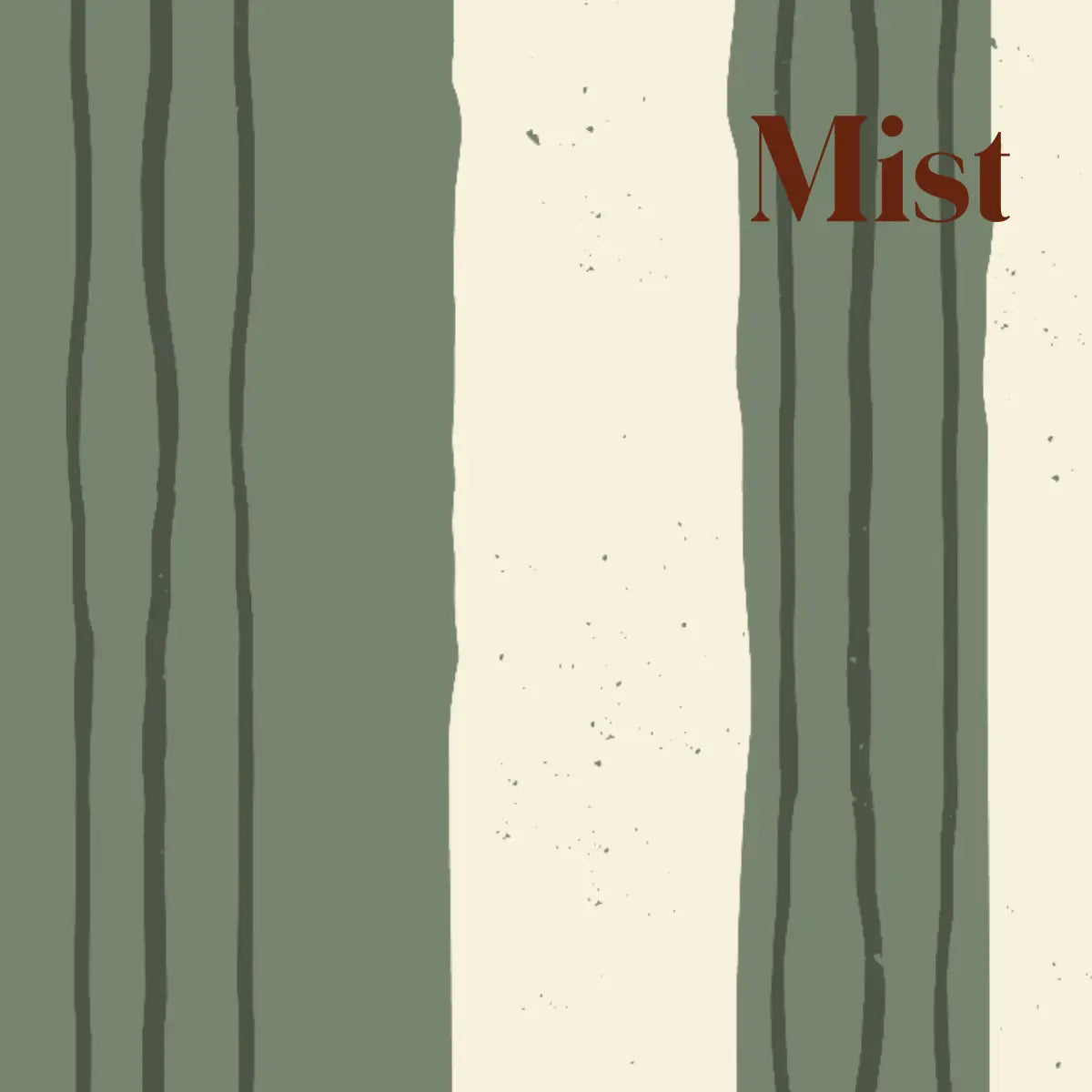 Lodge Wallpaper - Hand Drawn Stripes - by Cassandra Zaniboni - Sample 1 foot by 1 foot / Mist - Loomwell Home Goods