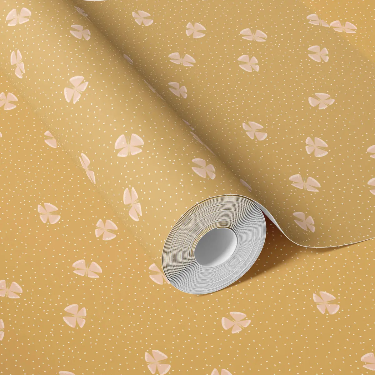 Lola Wallpaper - Butterflies among Dots - by House of Haricot - Loomwell Home Goods