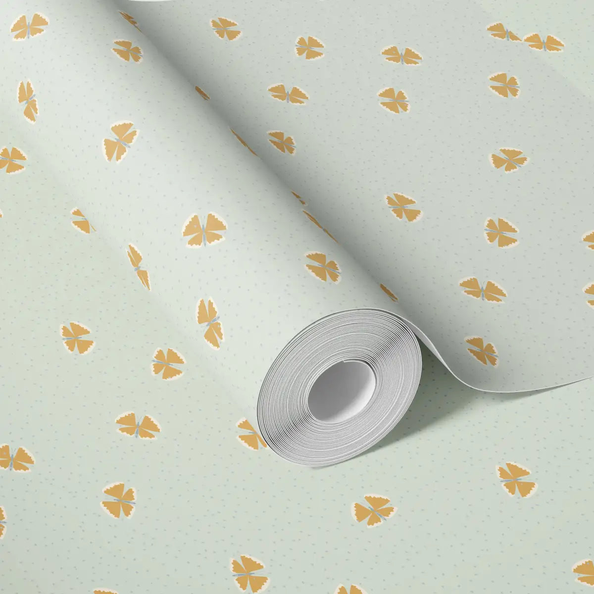 Lola Wallpaper - Butterflies among Dots - by House of Haricot - Loomwell Home Goods