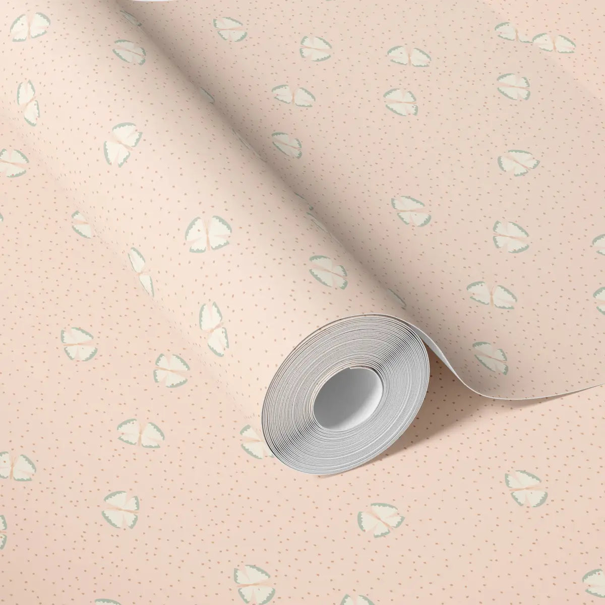 Lola Wallpaper - Butterflies among Dots - by House of Haricot - Loomwell Home Goods