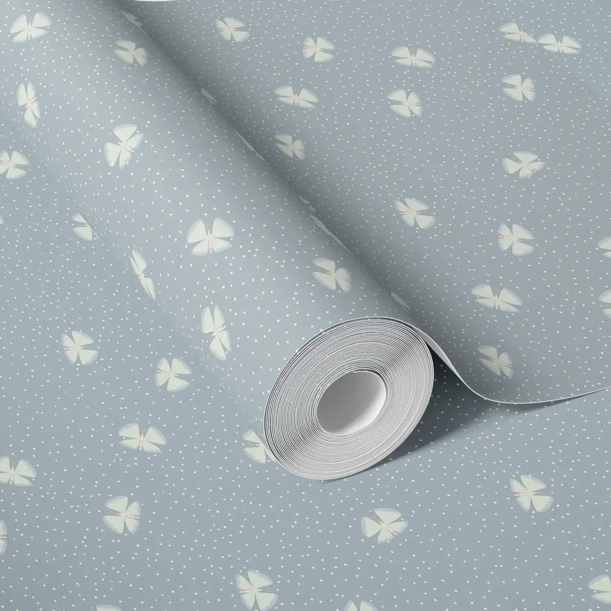 Lola Wallpaper - Butterflies among Dots - by House of Haricot - Loomwell Home Goods