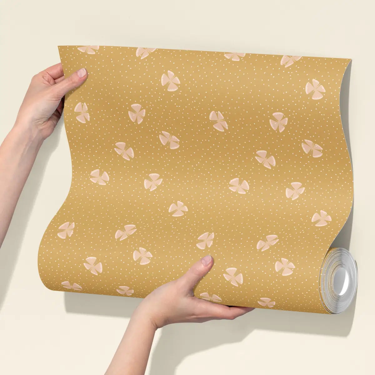 Lola Wallpaper - Butterflies among Dots - by House of Haricot - Loomwell Home Goods