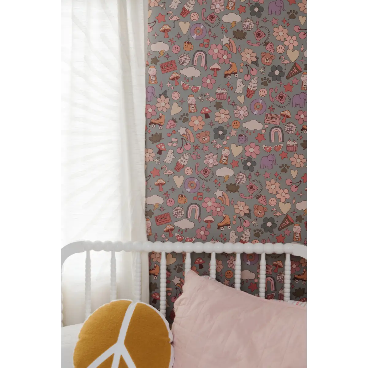 Lollie Wallpaper - Retro Cartoon Things - by Thread Mama - Loomwell Home Goods