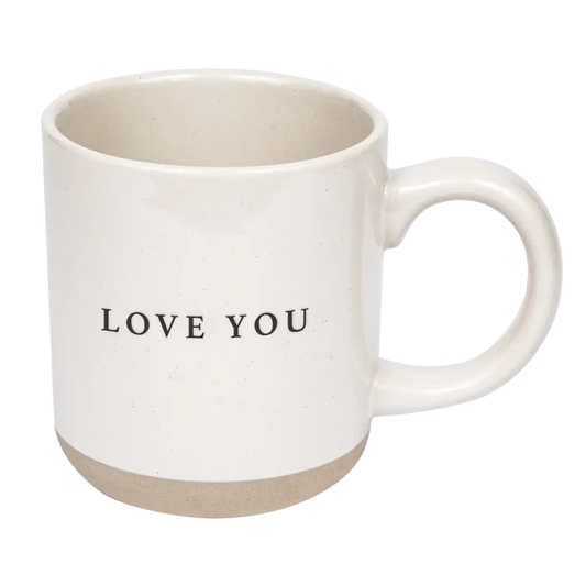 Love You 14oz. Stoneware Coffee Mug - Sweet Water Decor