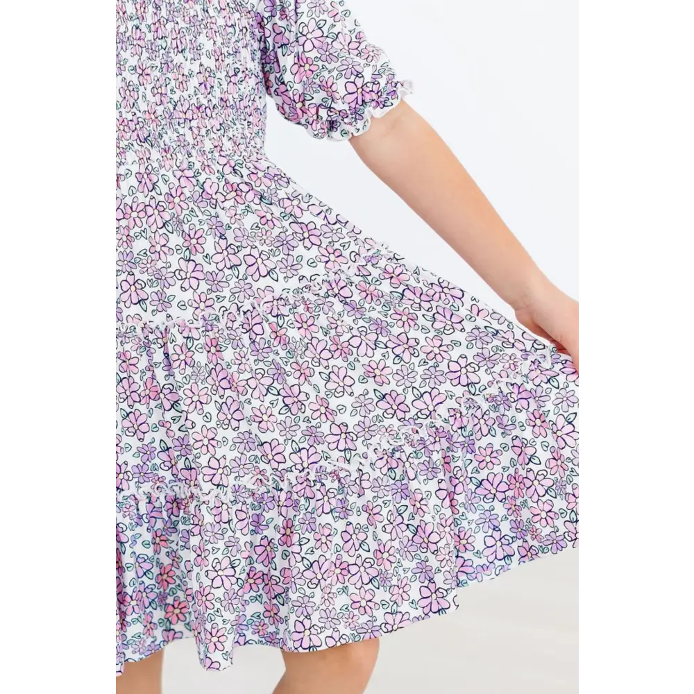 Lovely Lavender Smocked Ruffle Dress - Mila & Rose ®