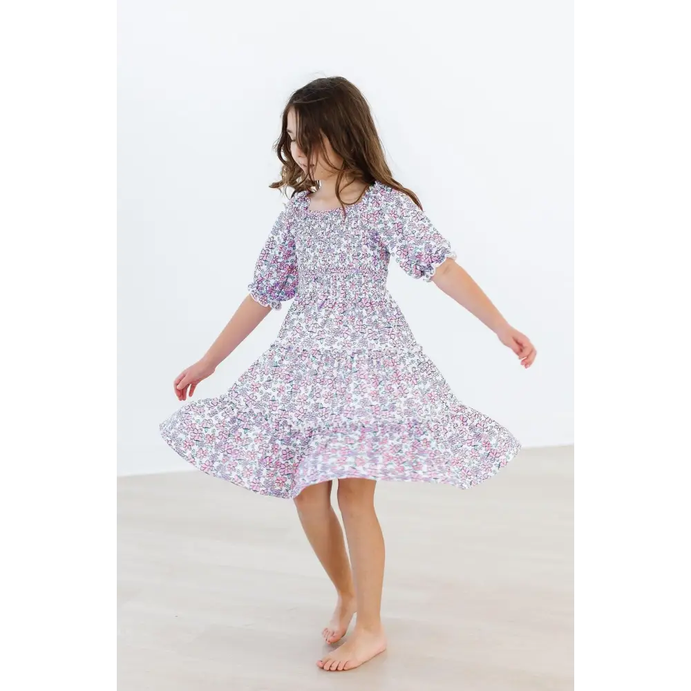 Lovely Lavender Smocked Ruffle Dress - Mila & Rose ®
