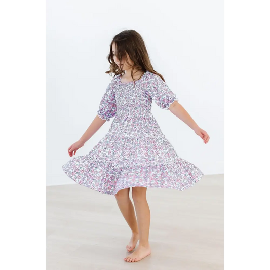 Lovely Lavender Smocked Ruffle Dress - Mila & Rose ®