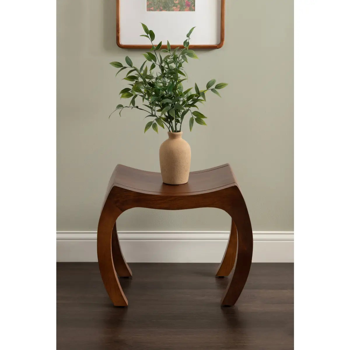 Loviisa Modern Wood Ottoman and Stool - kateandlaurel