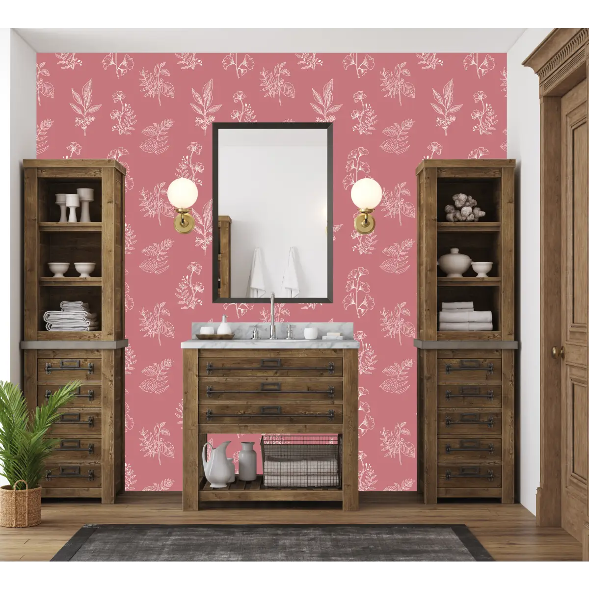 Luca Wallpaper - Botanical Specimens - by Manvi Semalty - Loomwell Home Goods