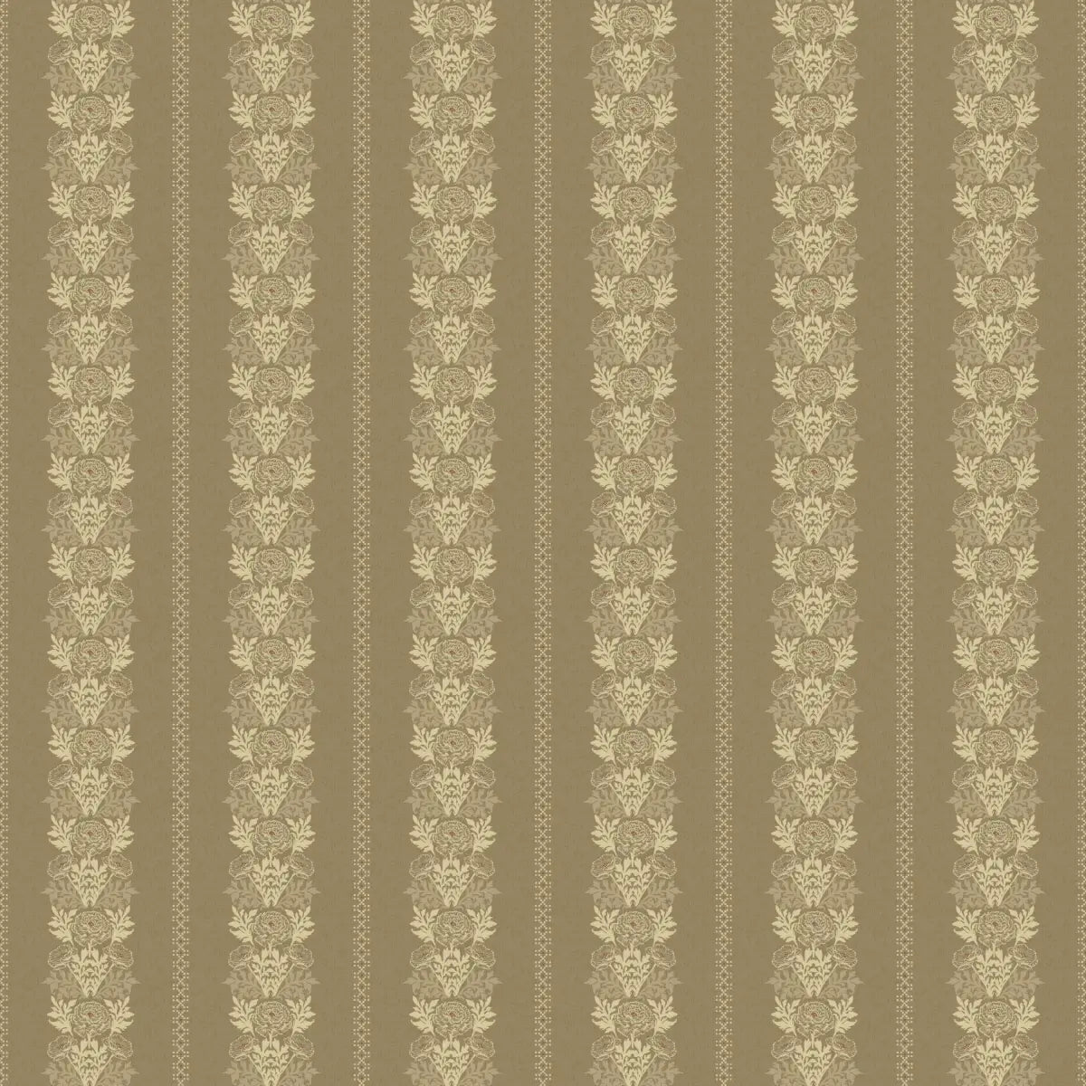 Lucia Wallpaper - Lacy Floral Stripe - by Yorkville Studio - Loomwell Home Goods