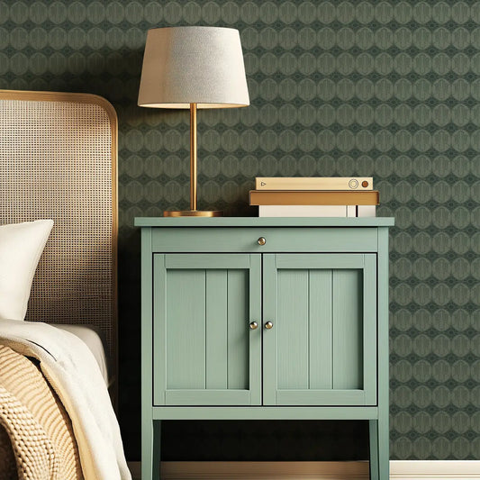 Luke Wallpaper - Geometric Cactus and Sun - by Erin Silliman Designs - Loomwell Home Goods